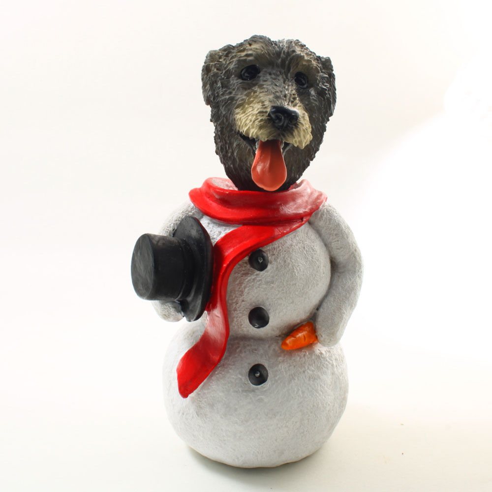 Irish Wolfhound Snowman Christmas Decoration
