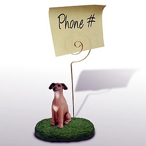Italian Greyhound Note Holder