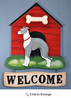 Italian Greyhound Welcome Sign