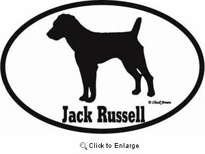 Jack Russell Bumper Sticker Euro
