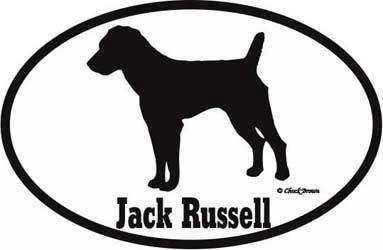 Jack Russell Bumper Sticker Euro