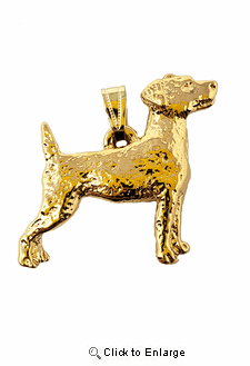 Jack Russell Terrier 24K Gold Plated Pendant