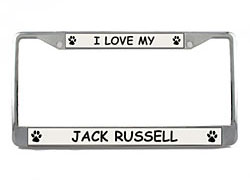 Jack Russell Terrier License Plate Frame