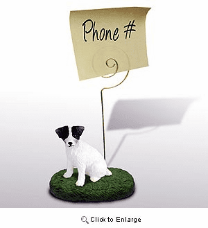 Jack Russell Terrier Note Holder (Rough Coat)