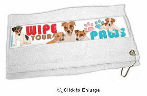 Jack Russell Terrier Paw Wipe Towel