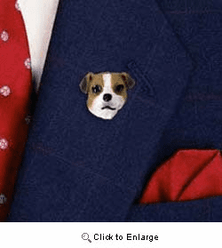 Jack Russell Terrier Pin Hand Painted Resin