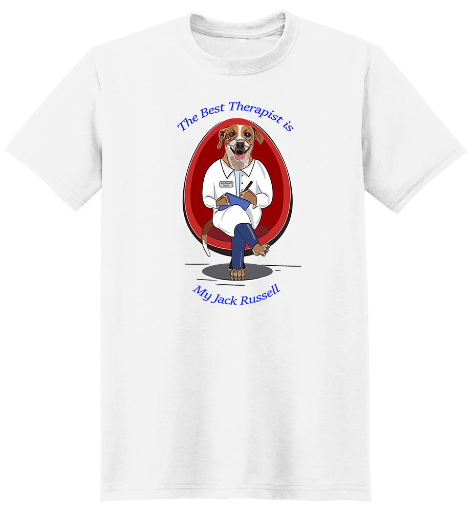 Jack Russell Terrier T Shirt Best Therapist