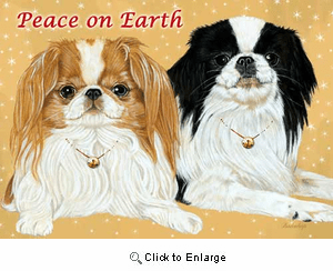 Japanese Chin Christmas Cards