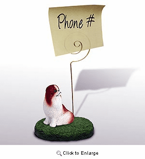 Japanese Chin Note Holder (Brown & White)