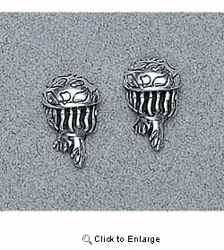 Jellyfish Earrings Sterling Silver