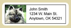 Keeshond Address Labels