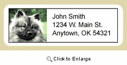 Keeshond Address Labels