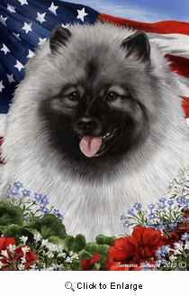 Keeshond House Flag