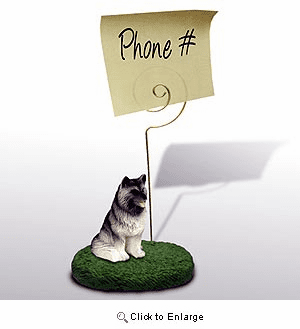 Keeshond Note Holder