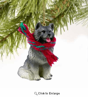 Keeshond Tiny One Christmas Ornament