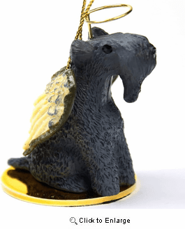 Kerry Blue Terrier Christmas Ornament Angel