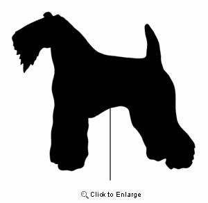 Kerry Blue Terrier Garden Stake