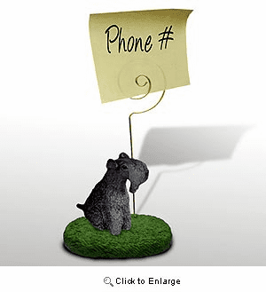 Kerry Blue Terrier Note Holder