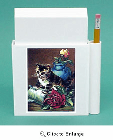 Kitten & Roses Hold-a-Note