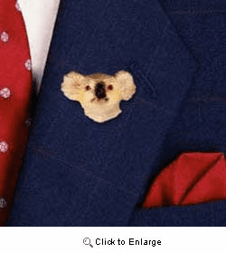 Koala Pin Hand Painted Resin