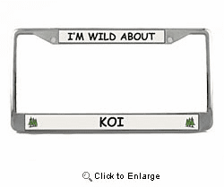 Koi License Plate Frame