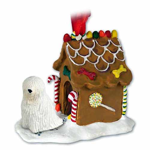 Komondor Gingerbread House Christmas Ornament