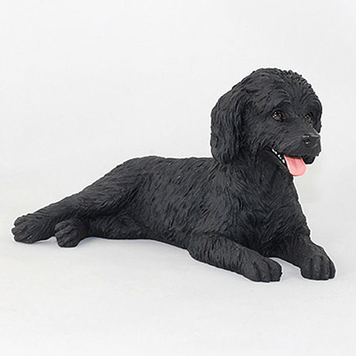 Labradoodle Black Standard Figurine