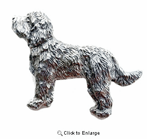 Labradoodle Pewter Pin