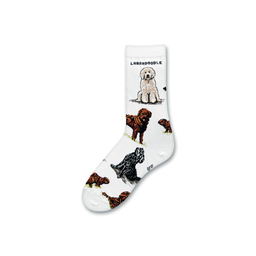Labradoodle Poses Socks