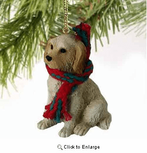 Labradoodle Tiny One Christmas Ornament Cream-Blonde