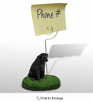 Labrador Retriever Black Note Holder