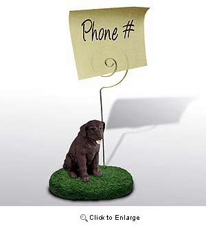 Labrador Retriever Chocolate Note Holder