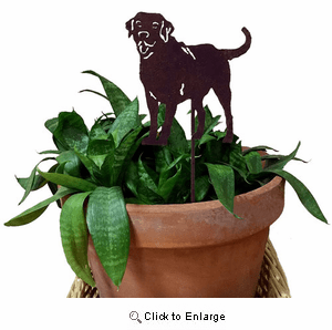 Labrador Retriever Plant Stake