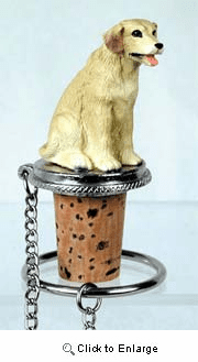 Labrador Retriever Yellow Bottle Stopper