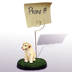 Labrador Retriever Yellow Note Holder