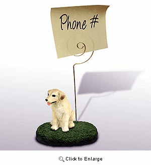 Labrador Retriever Yellow Note Holder