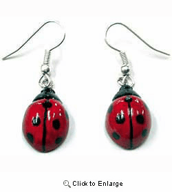 Ladybug Earrings True to Life