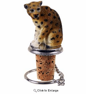 Leopard Bottle Stopper