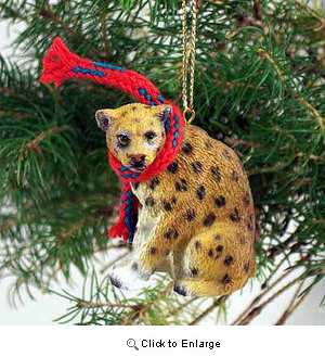 Leopard Tiny One Christmas Ornament