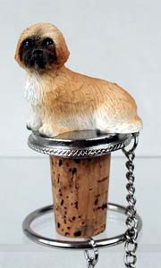 Lhasa Apso Bottle Stopper (Brown Sport cut)