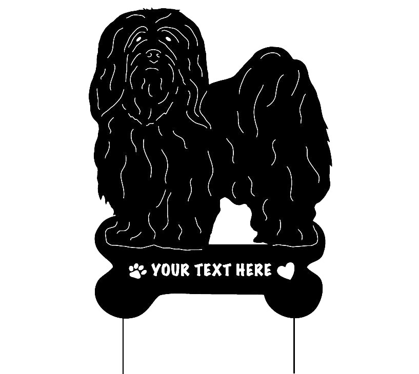 Lhasa Apso Garden Stake