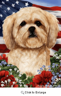 Lhasa Apso House Flag
