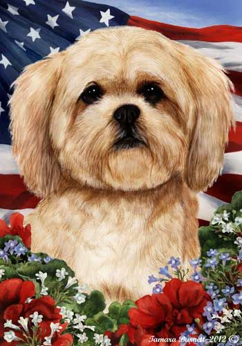 Lhasa Apso House Flag