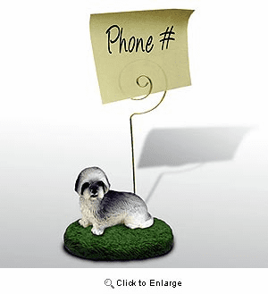 Lhasa Apso Note Holder ( Gray Sport cut)