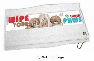 Lhasa Apso Paw Wipe Towel