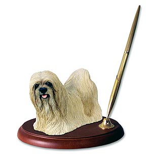 Lhasa Apso Pen Holder (Blonde)