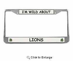 Lion License Plate Frame