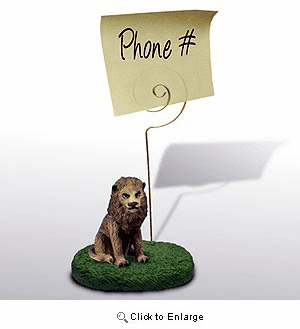 Lion Note Holder