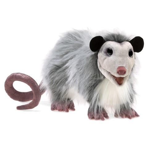 Folkmanis Opossum Hand Puppet Plush 16