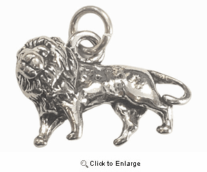 Lion Sterling Silver Charm